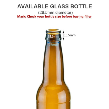 Bierglas-Flaschenfüller-Adapter, entschäumender Bierhahn-Adapter für 28-mm-PET-Flasche, 38-mm-PET-Flasche, Einreichung von Swing-Top-Flaschen