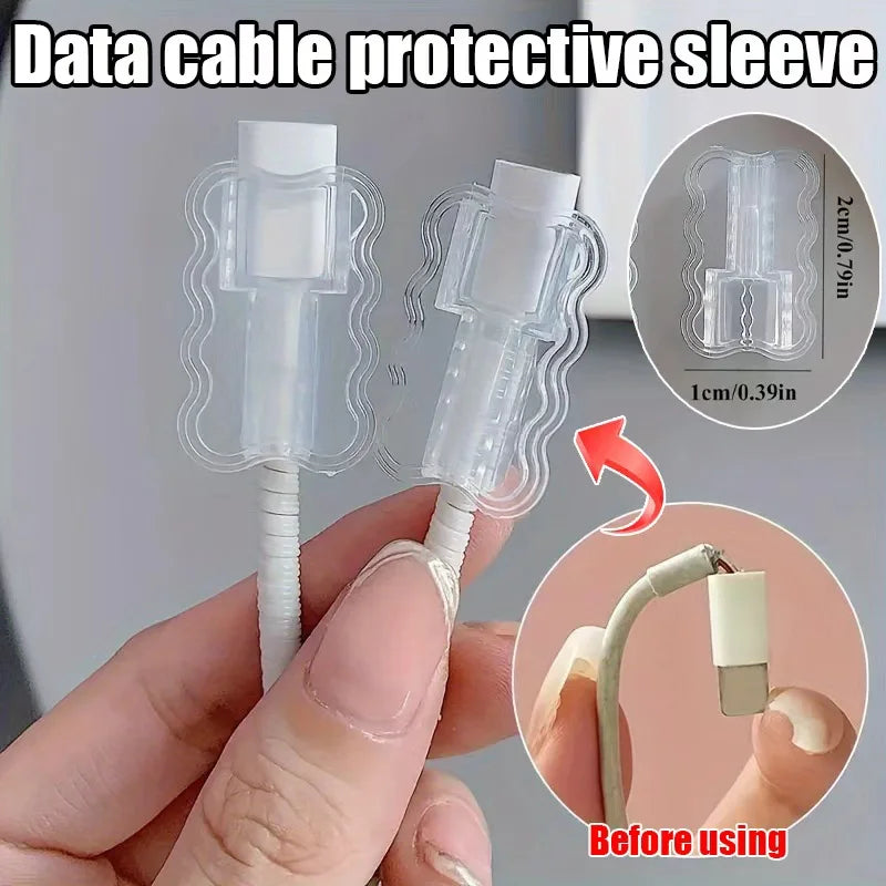 1/10 stücke Daten Kabel Schutz Ärmeln Anti Bruch Kabel Saver Flexible Ladegerät Kabel Wickler für iPhone Android Telefon Zubehör ﻿