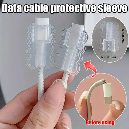 1/10 stücke Daten Kabel Schutz Ärmeln Anti Bruch Kabel Saver Flexible Ladegerät Kabel Wickler für iPhone Android Telefon Zubehör ﻿