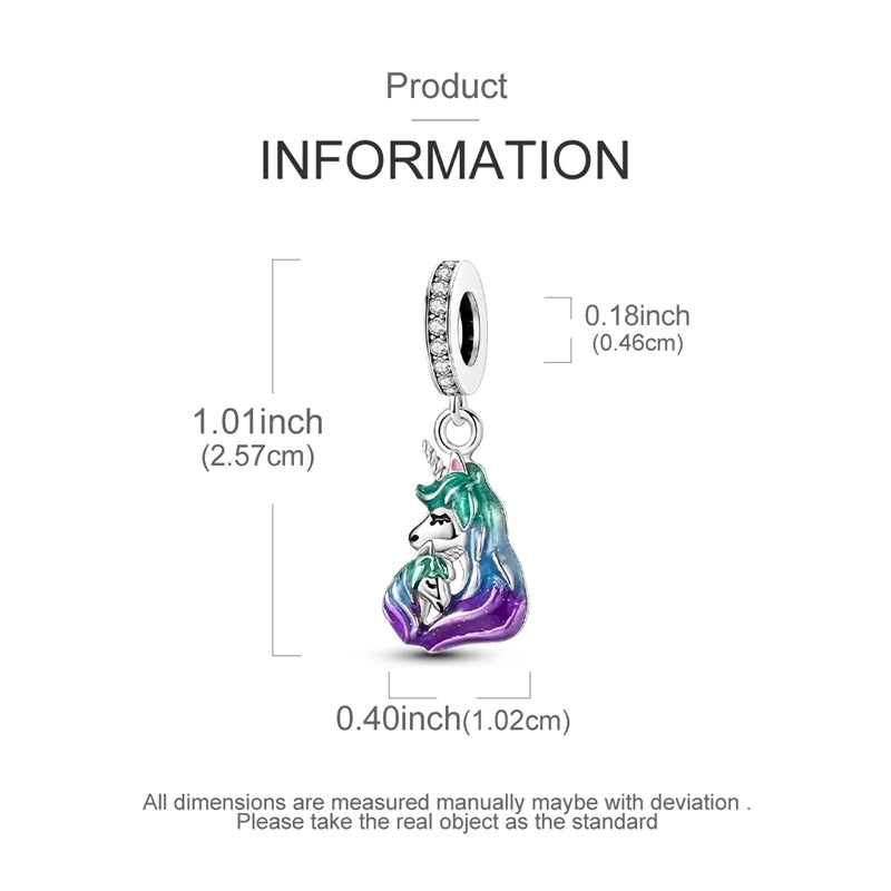 Neue 925 Sterling Silber Charms Perlen Fisch Einhorn Schmetterling Bogen Anhänger DIY Frauen Armband Schmuck Geschenk