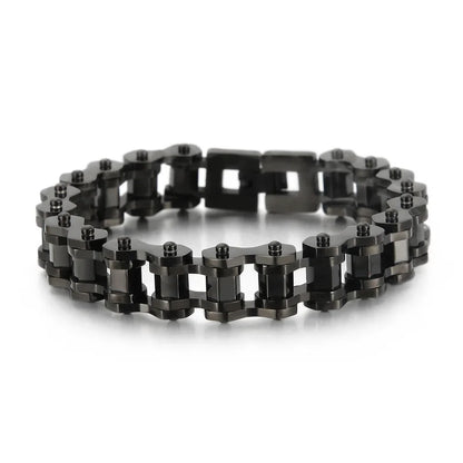 Retro Schwere Bürste Edelstahl Motorrad Kette Armband 11/13 MM Breite Herren Frauen Bike Biker Armbänder Hip-Hop Schmuck 19-23 cm