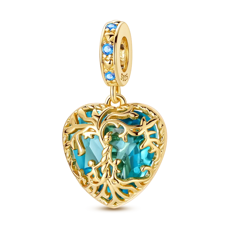 Gelber Sonnenblumen-Charm aus 925er Silber, Original-Zirkon, Kolibri, Einhorn-Charms, passend für Armbänder, DIY-Schmuck für Frauen, Hochzeitsgeschenk