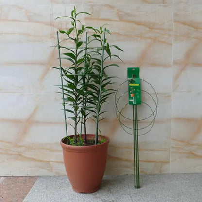 1/3/9 Stück/Set 3-Schichtige Pflanzenstütze Wachstumsstäbe Runde Pflanzenstützringe Kunststoff-Pflanzenkäfig-Holder Blumentopf-Kletterhilfe