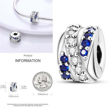 Katze Schmetterling Gänseblümchen CZ Pave Clip Charms Positionierung Schnalle 925 Sterling Silber Silikon Spacer Perlen passen Original Racelet DIY