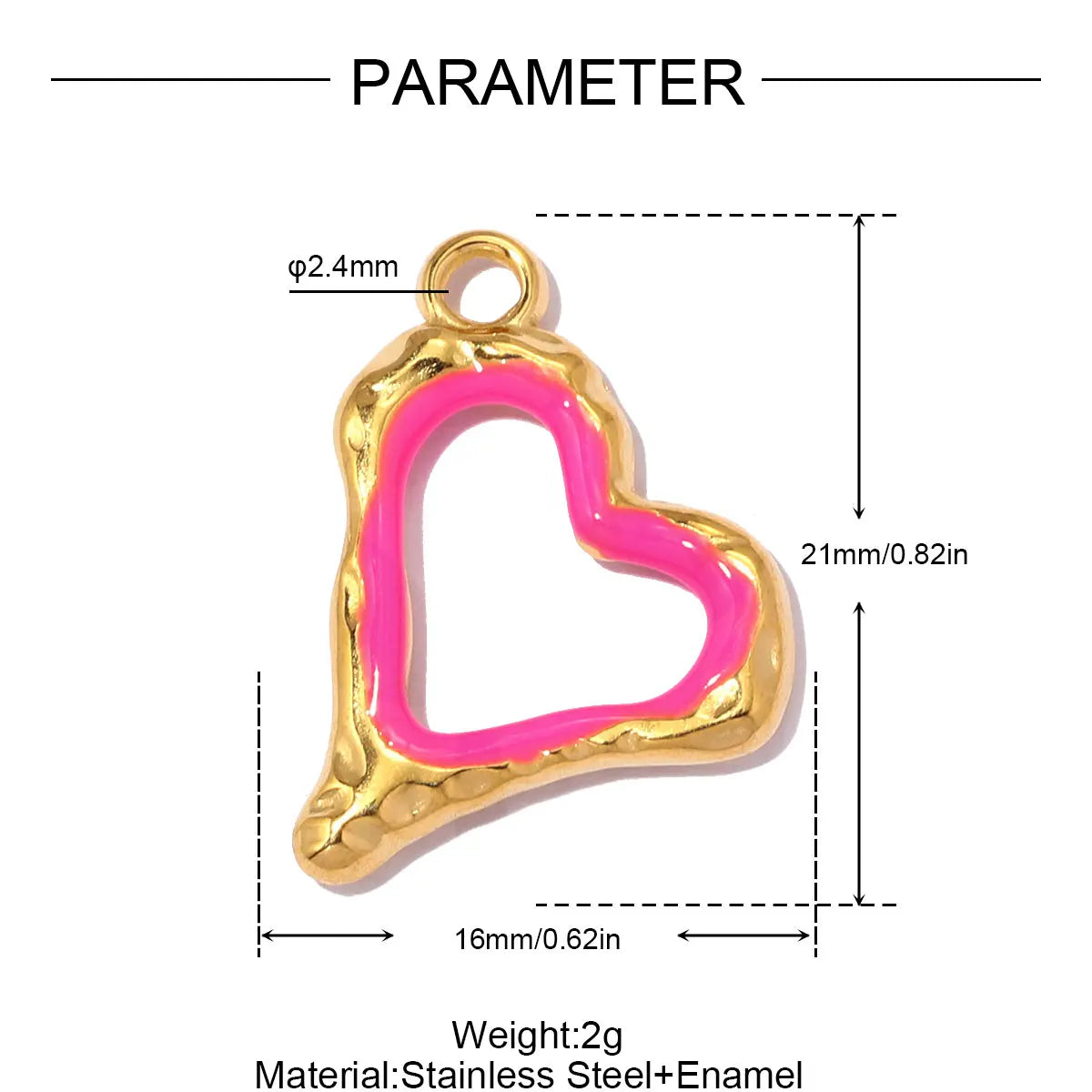 3 Stück/Set Modische Edelstahl Rosen-Blumen DIY Ohrring-Anhänger Herzförmige Halsketten-Anhänger Damen Böser-Blick-Schmuck Großhandel