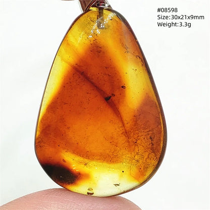 Natürlicher Bernstein-Anhänger Blumenförmiger Gelber Baltischer Bernstein Damen Herren Schmuck Reiki-Stein Burma AAAAAAA