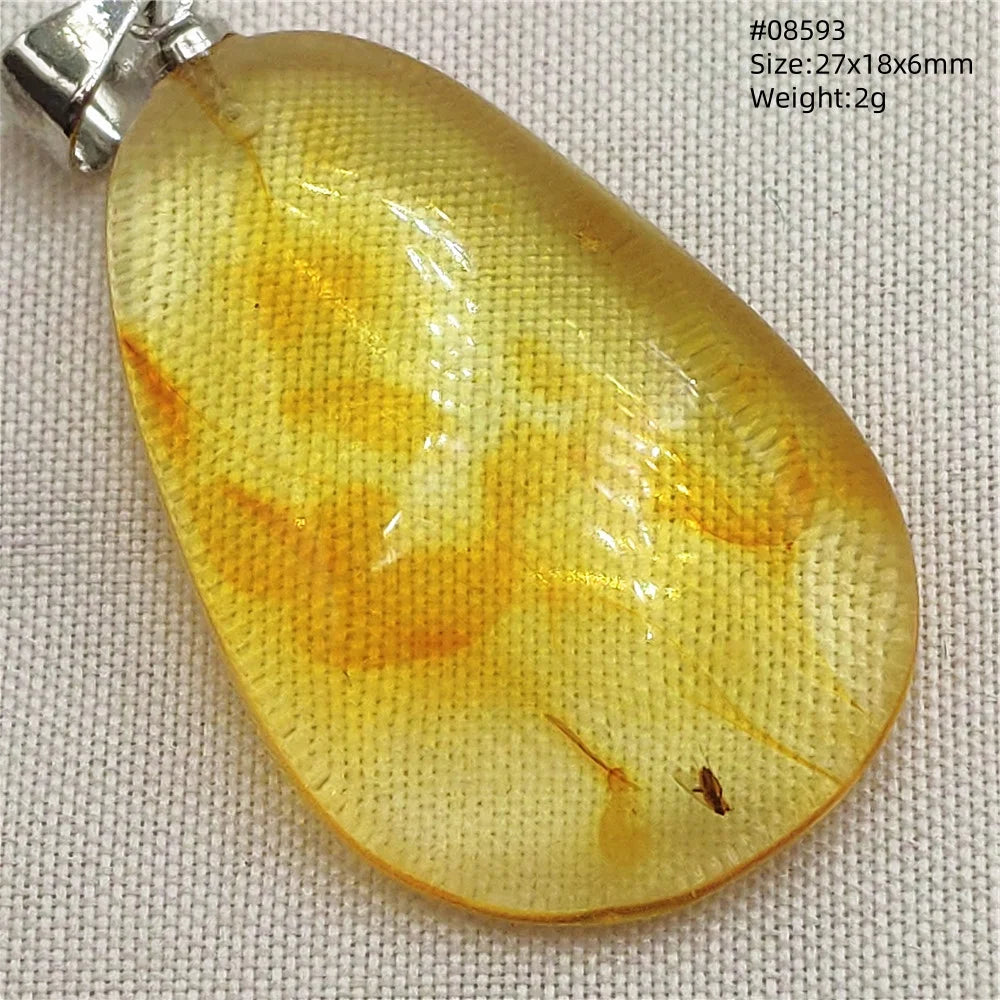 Natürlicher Bernstein-Anhänger Blumenförmiger Gelber Baltischer Bernstein Damen Herren Schmuck Reiki-Stein Burma AAAAAAA