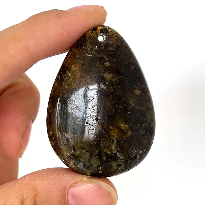 Großer Bernstein-Anhänger für Frauen, DIY-Schmuck, Großhandel, einzigartiger Tropfen, natürliche Pflanze, 100 % echter originaler baltischer Stein für Kettenhalskette