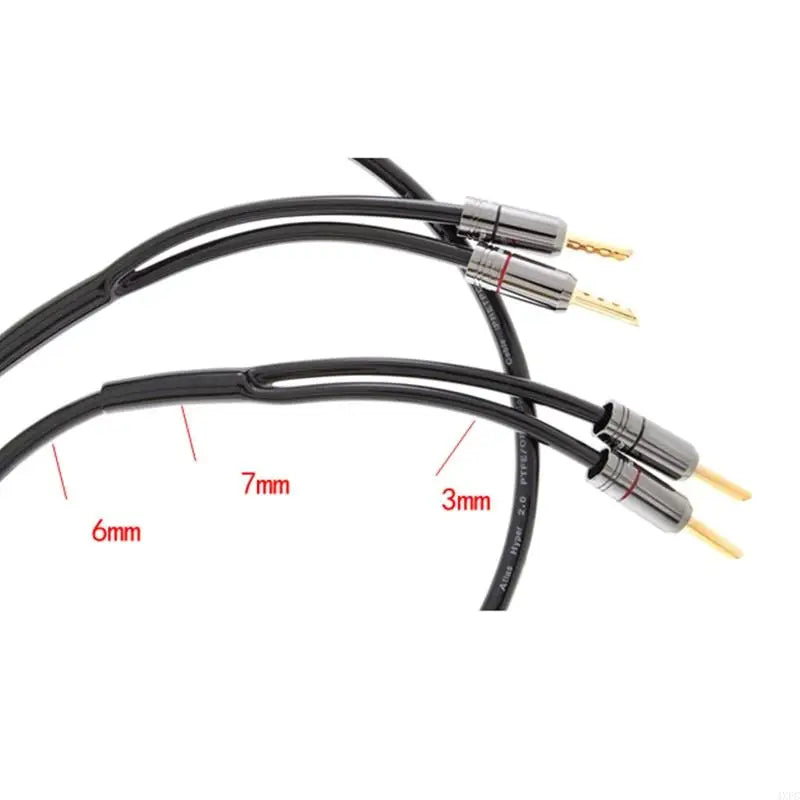 5Pcs Lautsprecher Audio Kabel Draht HiFi Kabel Hosen 5/6/7/9/13/15/18mm Keine Schrumpf PVC Y Splitter Rohr Hülse