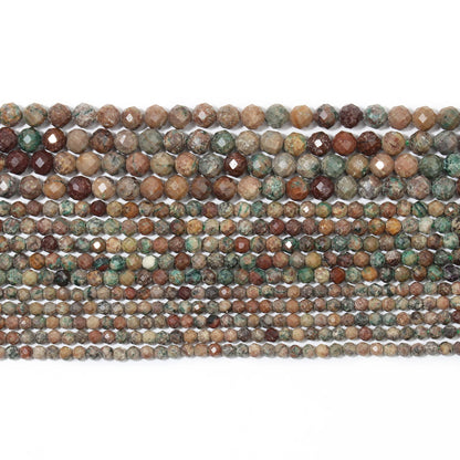2 3 4mm natürliche facettierte Citrin Opal Jade Onyx Edelstein Perlen runde Mineral perlen für Schmuck herstellung DIY Armband Zubehör