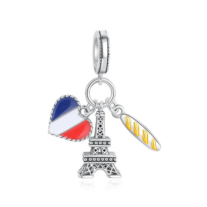 Original 100% 925 Sterling Silber Charm Bead Reise Taxi Motorrad Riesenrad Charms Fit Pandora Armbänder Frauen Diy Schmuck