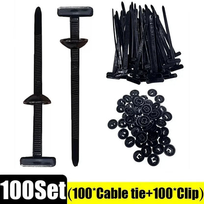 300/1PCS Universal Kabelbinder Schnalle Heavy Duty Selbstsichernde Nylon Kabelbinder Halter Für Auto Mehrzweck kunststoff Kabelbinder Werkzeug