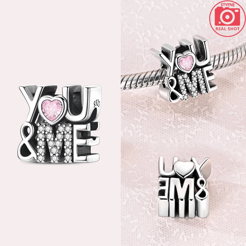 Sterling Silber 925, Fantasie, buntes Herz, Charm-Planeten-Anhänger, Perlen, passend für Original-Armband, Perle für Frauen, edler Schmuck, Geschenk