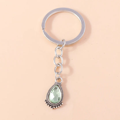 Retro Truthahn Glück bösen Blick Schlüssel bund Edelstein Kristall Schlüssel ring Anhänger für Auto Schlüssel halter Handtasche Dekor DIY Schmuck Geschenke