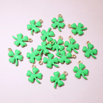 20 Stück 13x10mm Edelstahl Emaille Klee Blume Charms Anhänger Edelstahl DIY Schmuck Herstellung Zubehör Ergebnisse