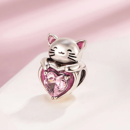 Tier-Serie, 925er-Sterlingsilber, Qualle, Pfau, Schildkröte, Kaninchen, Frosch, Charm, passend für DIY-Armbänder, Halsketten, Geschenke für Kinder