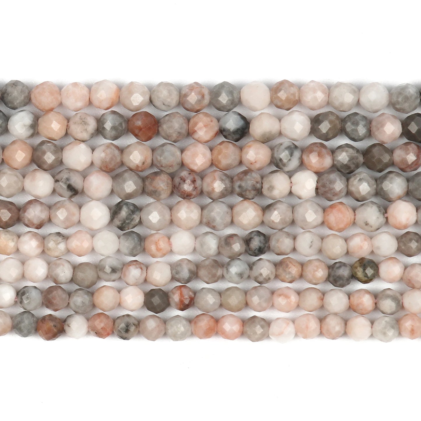 2 3 4mm natürliche facettierte Citrin Opal Jade Onyx Edelstein Perlen runde Mineral perlen für Schmuck herstellung DIY Armband Zubehör