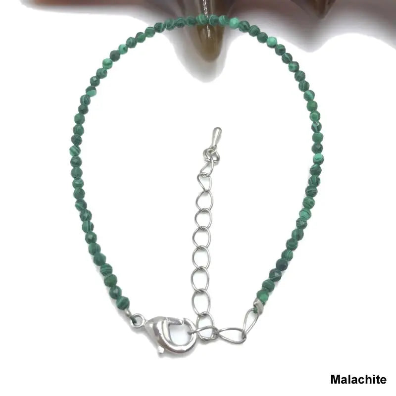 High Quality Natural Stone 2-3mm Handmade Micro Faced Beads Women's Agate Crystal Zircon Bracelet Jewelry Gift