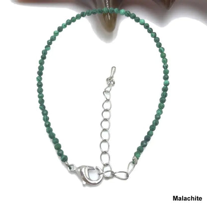 High Quality Natural Stone 2-3mm Handmade Micro Faced Beads Women's Agate Crystal Zircon Bracelet Jewelry Gift