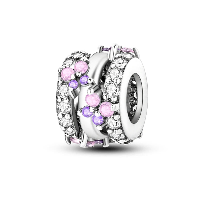 Charm Heiße Verkäufe 925 Sterling Silber Charms Perlen CZ Pave Runde Clip Charms Fit Original Armband Halskette Charms Schmuck Geschenk