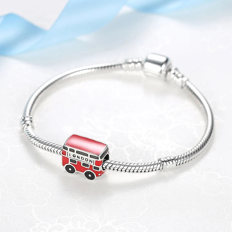Original 100% 925 Sterling Silber Charm Bead Reise Taxi Motorrad Riesenrad Charms Fit Pandora Armbänder Frauen Diy Schmuck