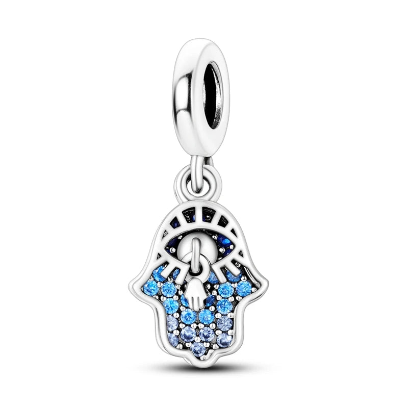 Fit 925 Original Armband 100 % 925 Sterling Silber Glänzende Bunte Zirkon Herz Charms Perlen Exquisite DIY Schmuck Geschenk