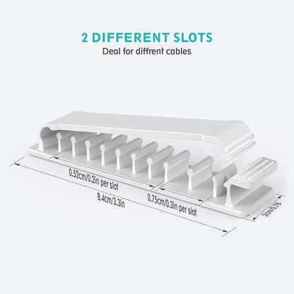 Kabel-Organizer, Kabelmanagement, Drahthalter, flexibler USB-Kabelaufwickler, ordentliche Silikon-Clips für Maus, Tastatur, Kopfhörer-Schutz