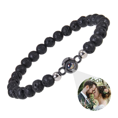 Custom bracelet with picture inside, personalized projection bracelets with photos, picture bracelet, personalized memorial gifts