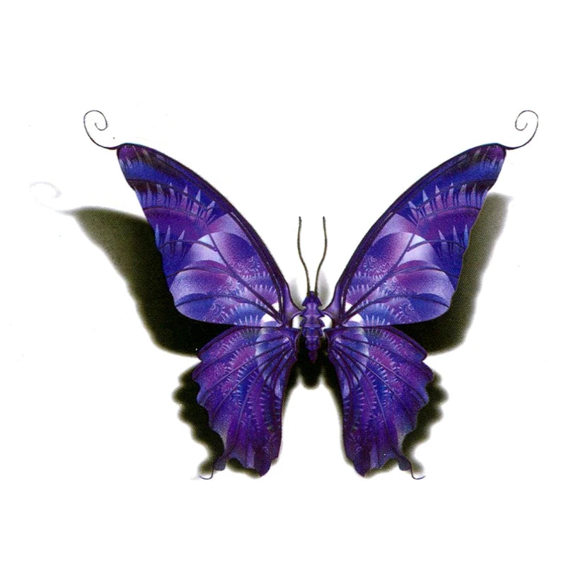 Lila Schmetterling Wasserdicht Temporäre Tattoos Männer Gefälschte Tattoo Die Flash Schönheit Tiere Tatuajes Tatoos Temporäre Für Frauen