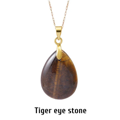 Naturstein Kristall Anhänger Teardrop Mode Halskette für DIY Halskette Ohrringe machen Schmuck Weihnachten Freundschaft Geschenk