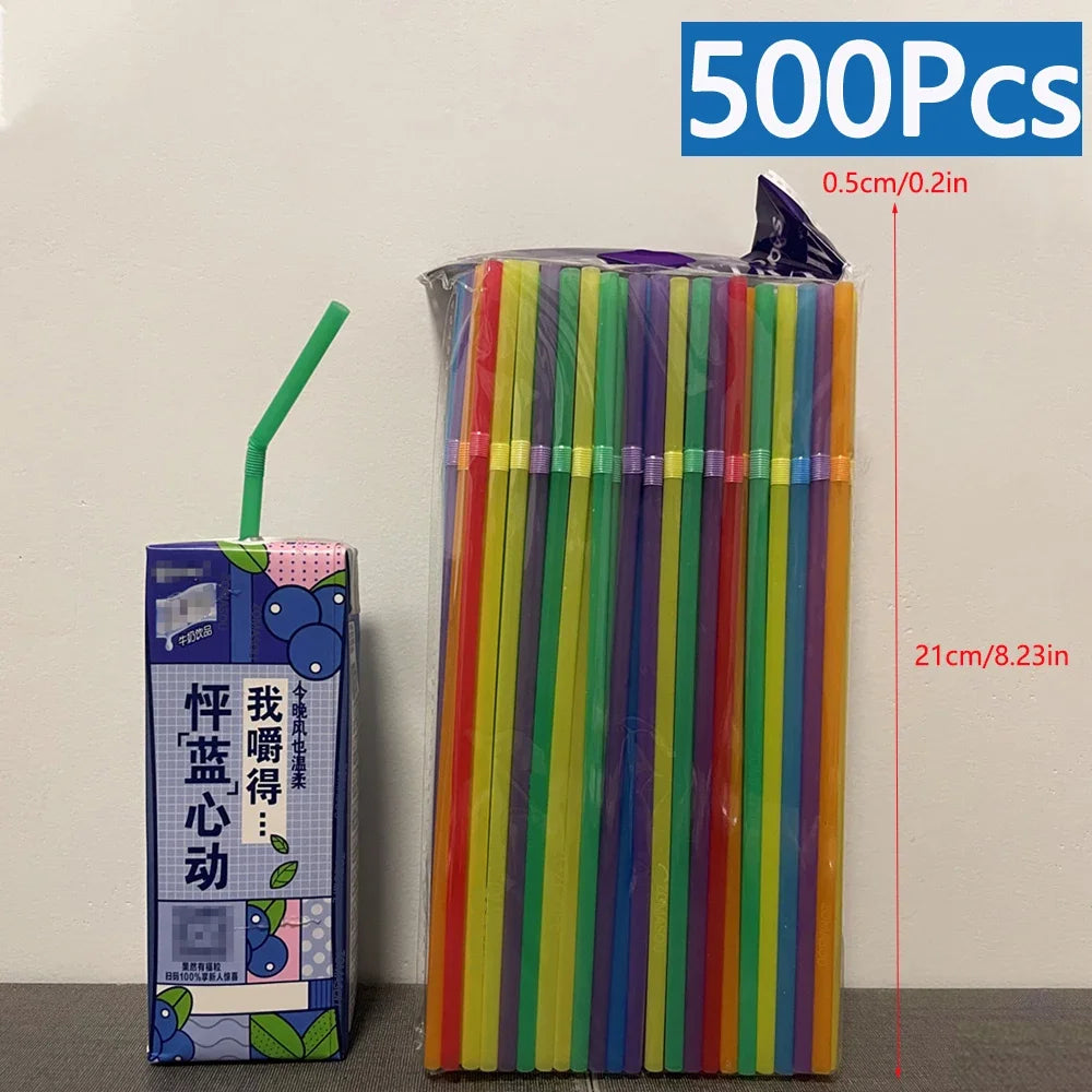 50/3000/5000pcs Trinkhalme bunte Hochzeits feier Milch Tee Bar Küche Cocktail Getränk Stroh nach Hause Cola Stroh Großhandel