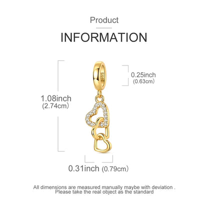 925 Silber Charms Perlen Goldenes Kreuz Krone Wal Schmetterling Anhänger Fit Original Armband Halskette Frauen Schmuck DIY Geschenke