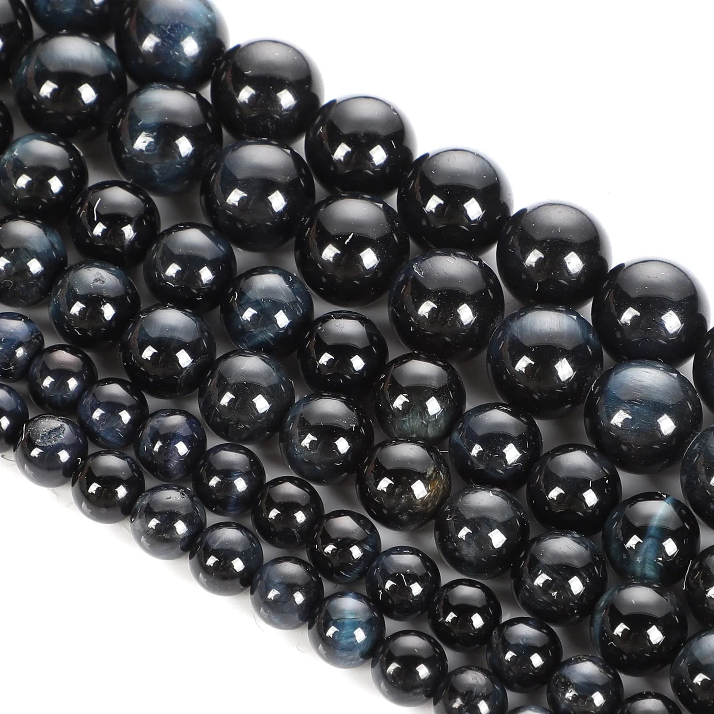 Natursteinperlen, mehrfarbig, Tigerauge, lose Distanzperlen für die Herstellung von Armbändern, Schmuck, DIY-Zubehör, Auswahlgröße 4/6/8/10/12 mm