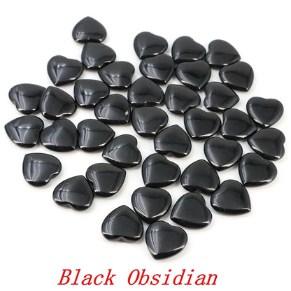 Viele Großhandel Edelstein Herzform LIEBE 20 MM Natürliche Kristall Amethyst Achat Perle Heilung Reiki Naturstein Geschenk Liefert