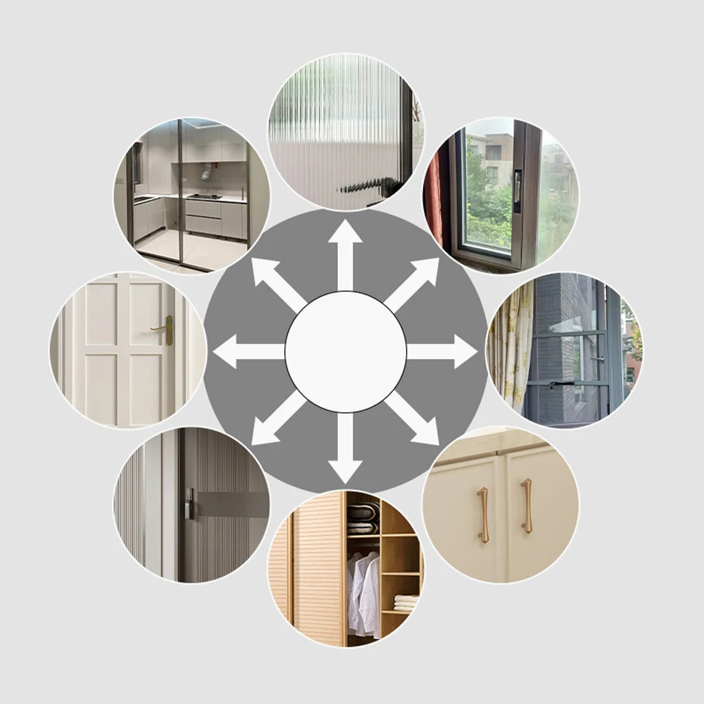 Selbstklebender Dichtungsstreifen für Tür- und Fensterbürsten, winddicht, staubdicht, schalldichtes Isolierband, schneidbar, 5–23 mm