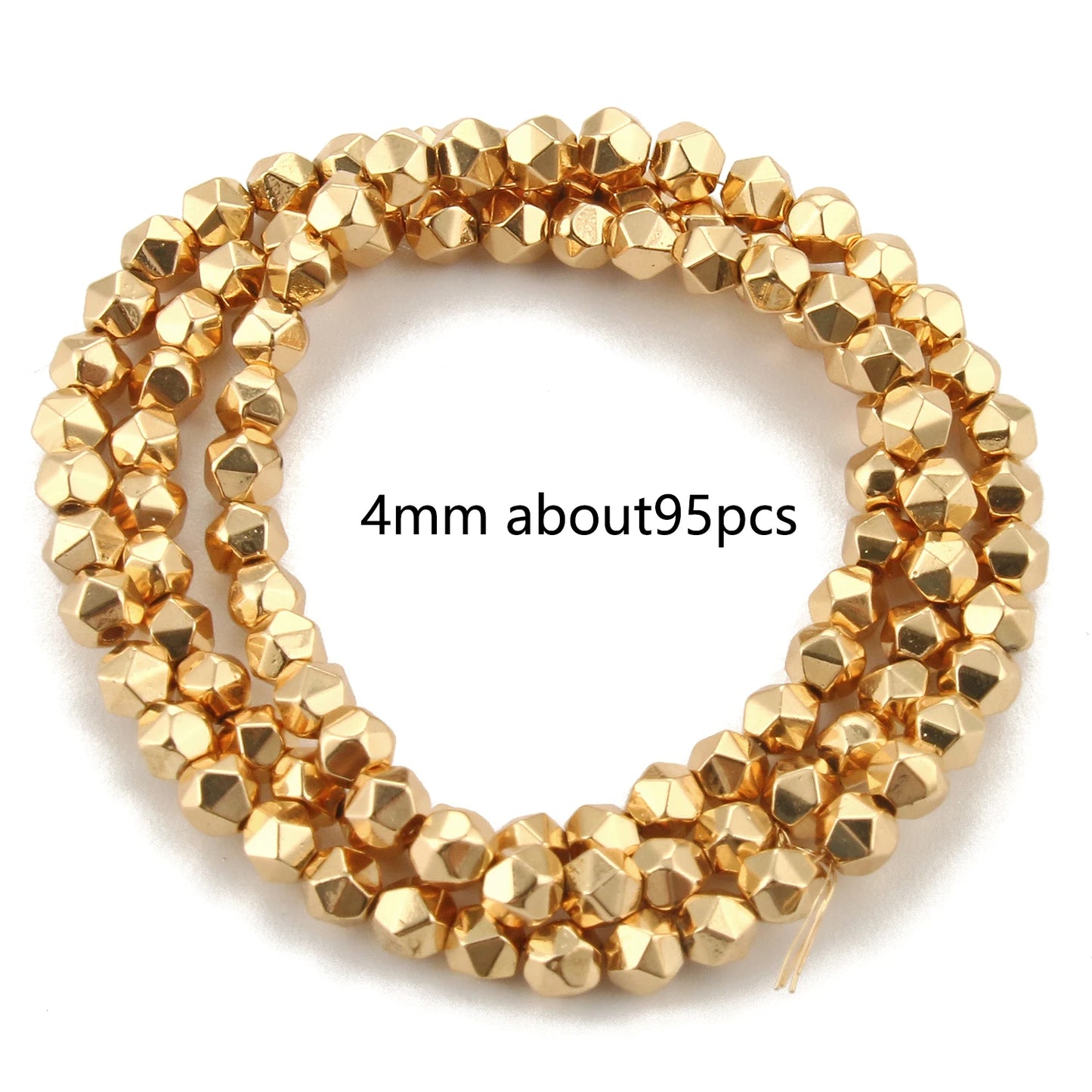 Natürliche 14k vergoldete Hämatitperlen unregelmäßige runde Herzwürfel Rondelle Spacer Perlen für Schmuckherstellung Diy Armband Halskette