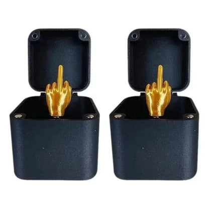 Aus der Box Pop-up Mittelfinger Geschenkbox Kreativer Schreibtisch Home Decor Geschenke Mittelfinger Neuheit Weihnachten Lustiger Streich Geschenk2025