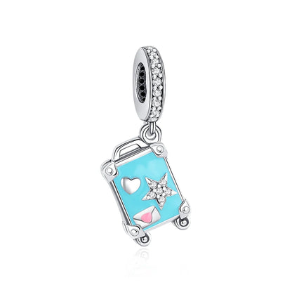 Original 100% 925 Sterling Silber Charm Bead Reise Taxi Motorrad Riesenrad Charms Fit Pandora Armbänder Frauen Diy Schmuck