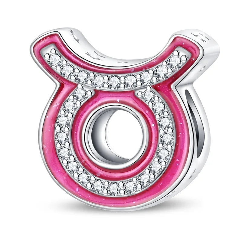 Heißer Verkauf 925er Sterlingsilber, Geburtsstein Juni, Herzperlen und Sonne und Mond, Medaillenanhänger, passend für Armband-Halskette, exquisite Geschenke
