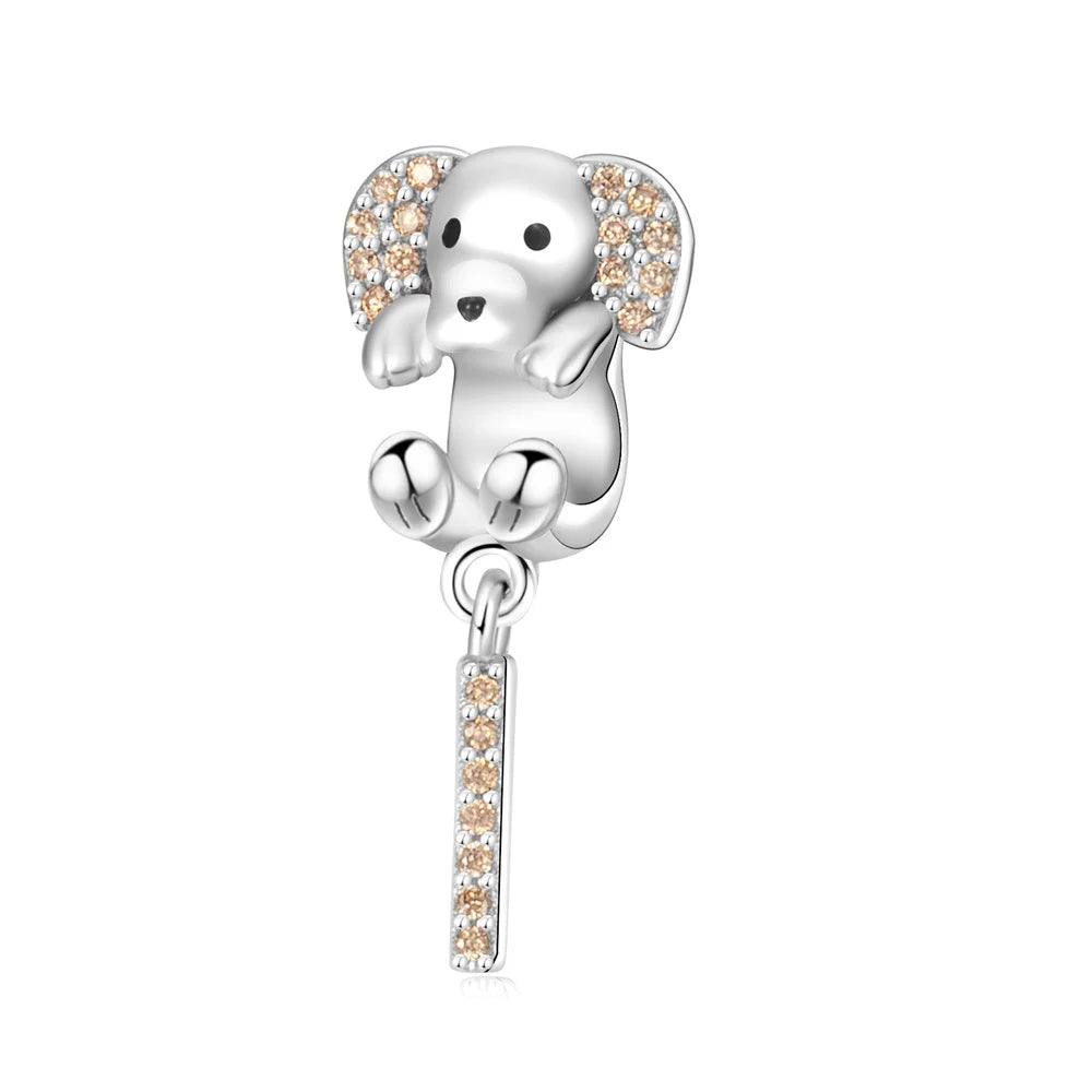 Tier-Serie, 925er-Sterlingsilber, Qualle, Pfau, Schildkröte, Kaninchen, Frosch, Charm, passend für DIY-Armbänder, Halsketten, Geschenke für Kinder