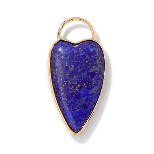 1PC Lange Herz Anhänger Lapis Lazuli Amethysten Naturstein Charme Für Die Herstellung Von Halskette Armband Zubehör Anhänger 18*33mm
