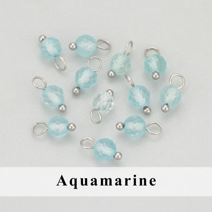 GUFEATHER, 20 Stück/Los, MH25, Schmuckzubehör, Edelstahl, Naturstein, Charms, handgefertigt, DIY-Anhänger, Schmuckherstellung