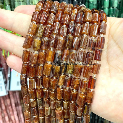 8x12mm Naturstein Grüner Malachit Unregelmäßiger Zylinder Lose Distanzperlen für Schmuckherstellung Diy Armband Charms Zubehör