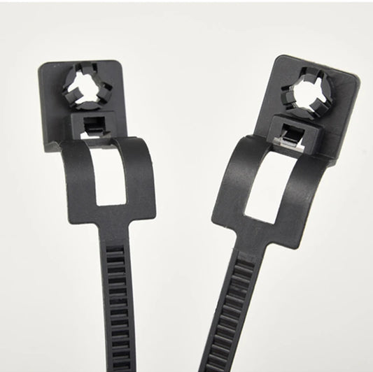 20 Stück Auto kabel befestigungs binder Nylon schwarz Auto Auto Kabel riemen Push Mount Kabelbinder halter Clip Klemme