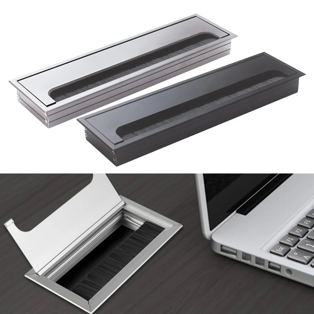Draht Loch Abdeckung Outlet Port Tisch Computer PC Schreibtisch Platz Kabel Tülle Linie Halter Aluminium Legierung Kabel Organisieren Loch Abdeckung