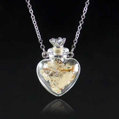 Mode Glas Parfüm Ätherisches Öl Flasche Anhänger DIY frauen Parfüm Wunsch Knochen Asche Lanugo Duft Enhancer Halskette
