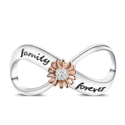 Charm-Perle aus 925er-Sterlingsilber, Mutter-Geschenk, Mutter, Liebe, glückliche Familie, baumelnd, passend für Original-Armreif, Halskette, DIY-Schmuck