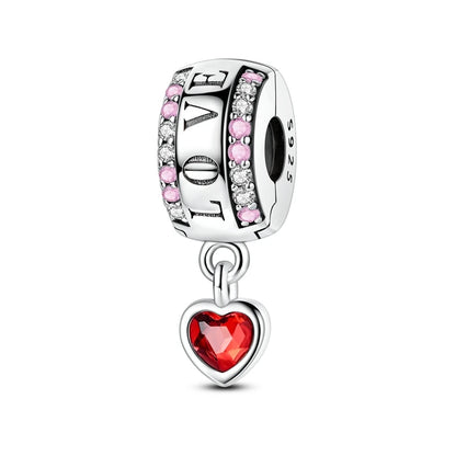 Lucky Clover Clip Charms 925 Sterling Silber Original Black Cat Stopper Clamp Silikon Spacer Charm für DIY Schmuck Armband