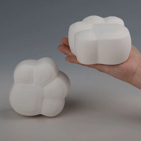 Kreative Haustier Einäscherung Urne, Hund Katze Pfote Print geformt, Keramik material, versiegeltes Glas, Haustier Asche Aufbewahrung sbox, einfach weiß, 320ml