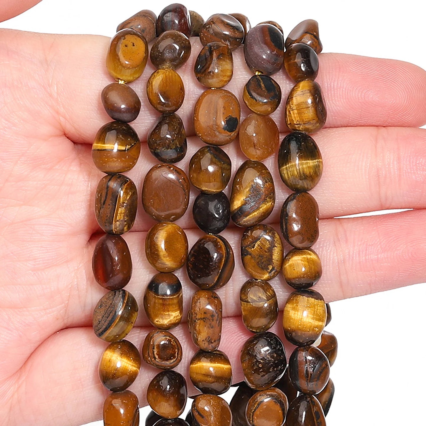 8-10mm unregelmäßige geometrische natürliche Rauchquarz stein DIY lose Perlen für Schmuck herstellung hand gefertigte Armband Accessoires